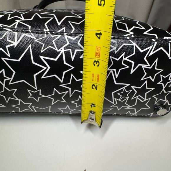 Michael Kors Emmy Star Print Dome Satchel Crossbody Bag Saffiano Leather - Picture 12 of 13